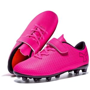Vibrant Pink Soccer Cleats
